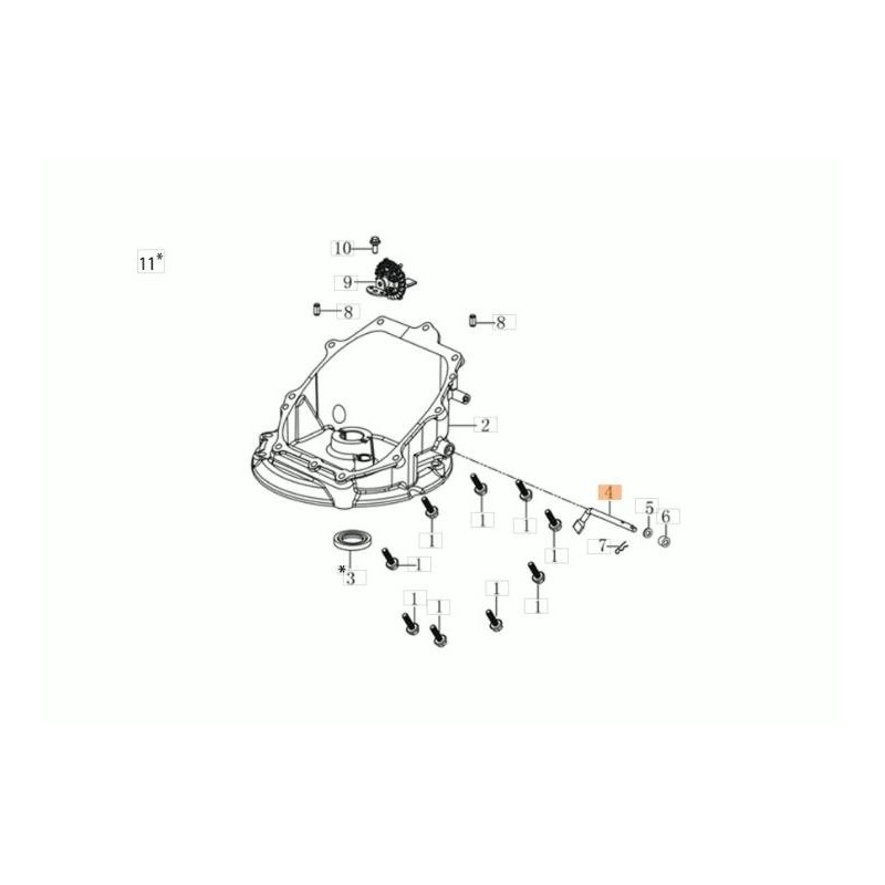 ALBERO REGOLATORE (PARTE DEL MOTORE) ORIGINALE EMAK L66151538