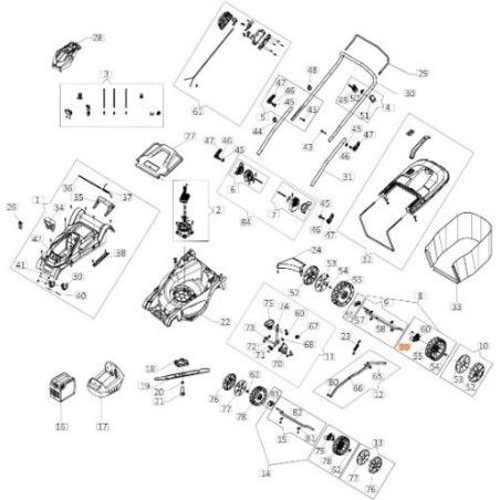 ORIGINAL EMAK HALTERUNG HINTER LINKS LR000080R | NewgardenAgri.com