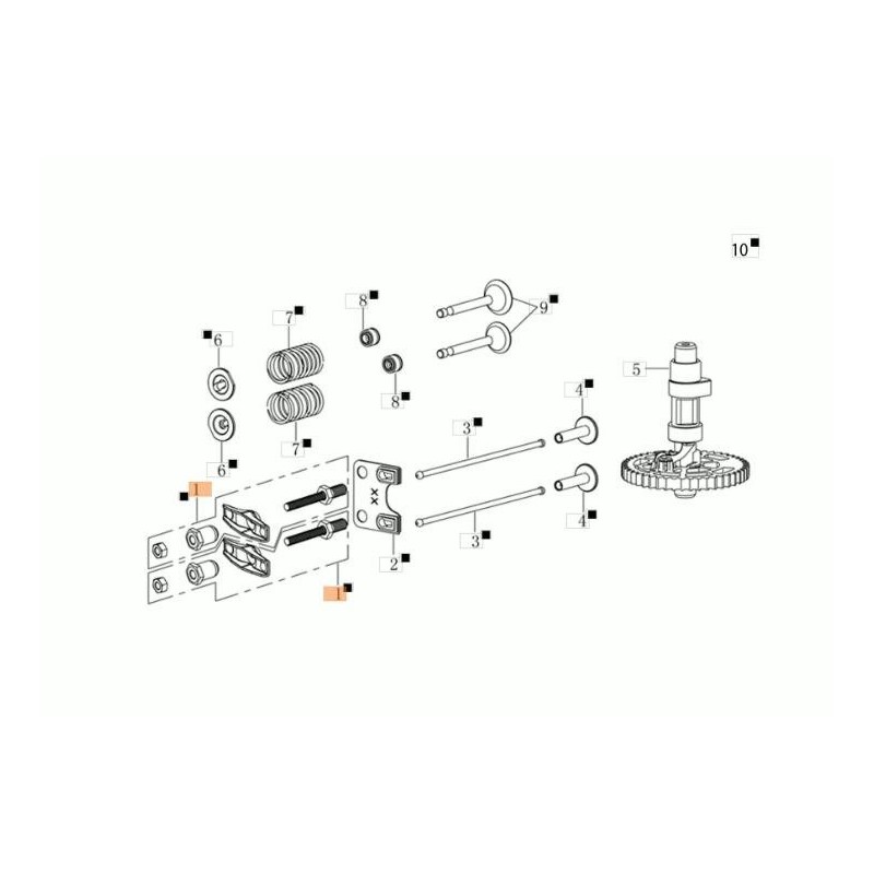 ENGRANAJE DE EQUILIBRIO DE VÁLVULAS DE MOTOR EMAK ORIGINAL L66151545