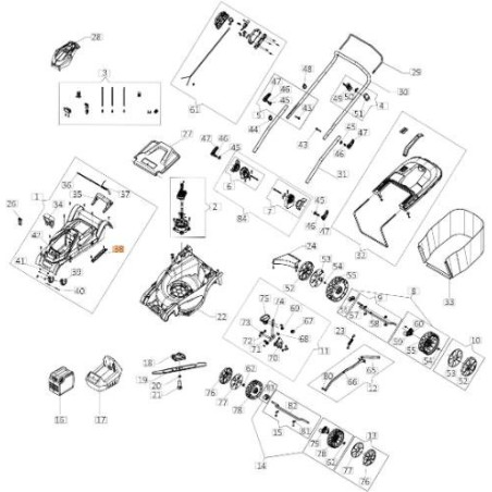 PLACA EMAK ORIGINAL LR000036R | NewgardenAgri.com