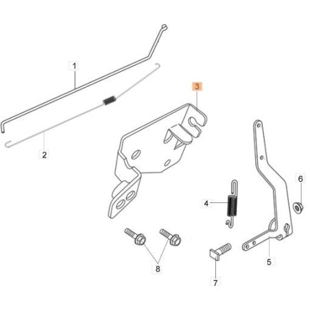 ORIGINAL EMAK COMPLETE LEVER L66150733 | NewgardenAgri.com