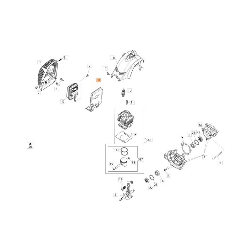 ORIGINAL DEFLEKTOR EMAK 61370571R