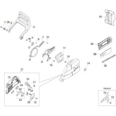 DOUILLE DE FIXATION DE SUPPORT SUPÉRIEUR (PACK : 2 PIÈCES) ORIGINAL EMAK 50250138AR | NewgardenAgri.com