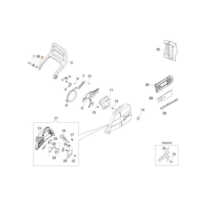 DOUILLE DE FIXATION DE SUPPORT SUPÉRIEUR (PACK : 2 PIÈCES) ORIGINAL EMAK 50250138AR