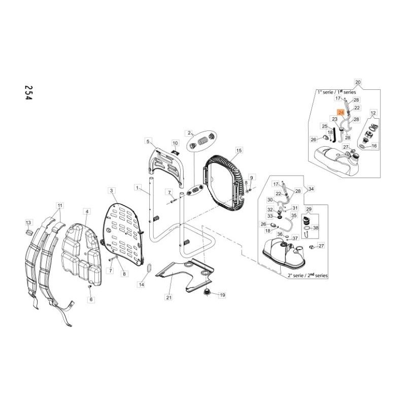 ORIGINAL EMAK CFI8305100 SUCTION PIPE