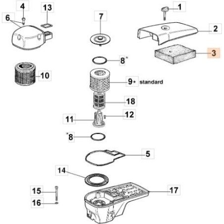 FILTRO DE AIRE ORIGINAL EMAK 52010451R | NewgardenAgri.com