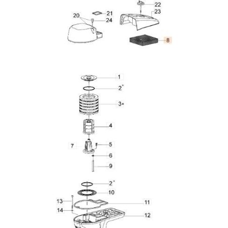ORIGINAL EMAK AIR FILTER 52020270R | NewgardenAgri.com