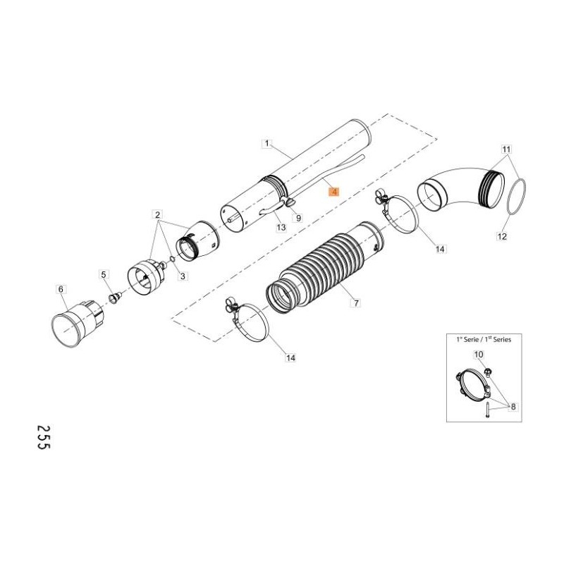 ORIGINAL EMAK CFI2116001 ROHR