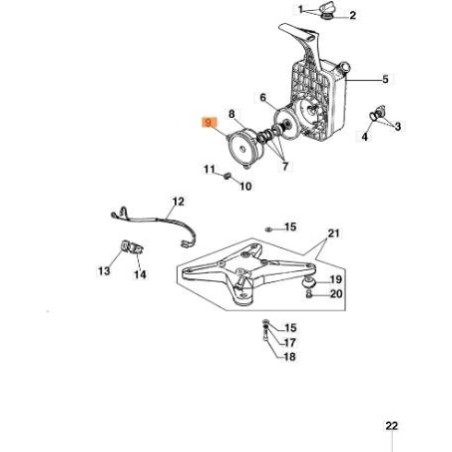 ORIGINAL FLANGE EMAK 310000003A | NewgardenAgri.com