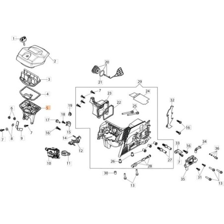 SUPPORT DE FILTRE À AIR EMAK ORIGINAL 50230068R | NewgardenAgri.com