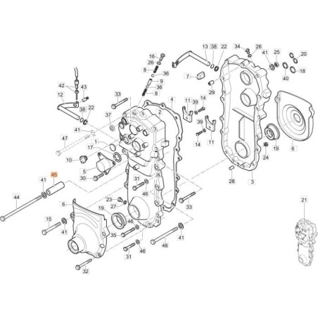 ORIGINAL ABSTANDSHALTER EMAK F1370444 | NewgardenAgri.com