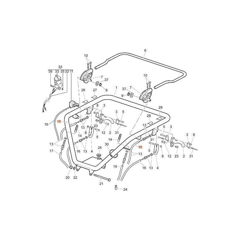 TRANSMISSION DE FREIN D'ORIGINE EMAK 68720104R