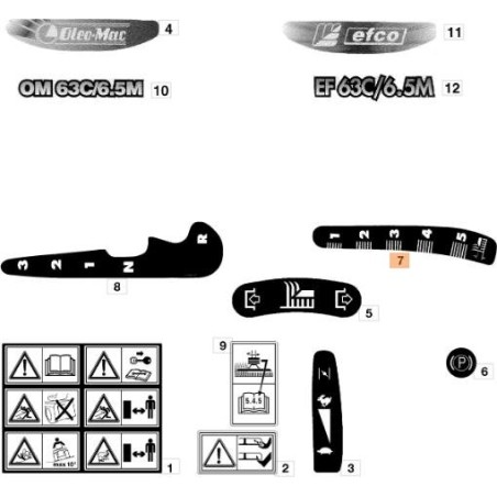 ÉTIQUETTE EMAK ORIGINALE G114358417E0 | NewgardenAgri.com