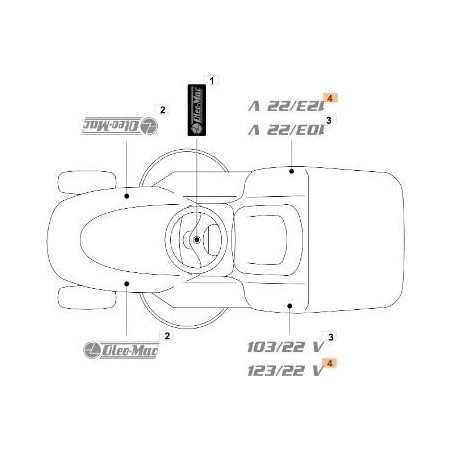 ÉTIQUETTE EMAK ORIGINALE G114371154E0 | NewgardenAgri.com