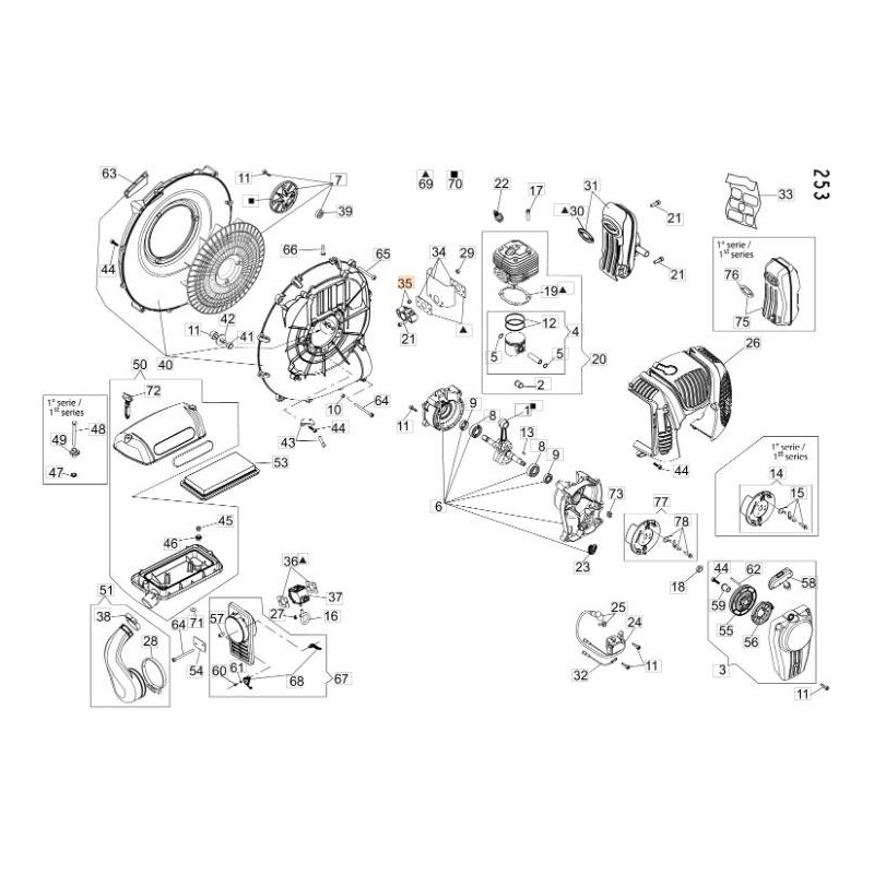 ORIGINAL EMAK CFI0G29210 THERMISCHER FLANSCH MIT MUTTERN