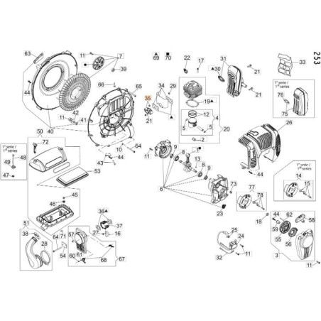ORIGINAL EMAK CFI0G29210 THERMISCHER FLANSCH MIT MUTTERN | NewgardenAgri.com
