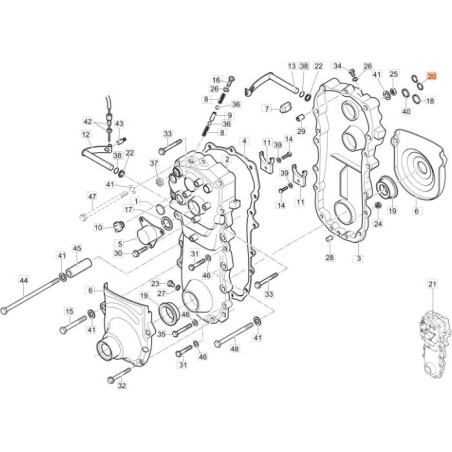 Anillo de sello EMAK original YF1375017 | NewgardenAgri.com