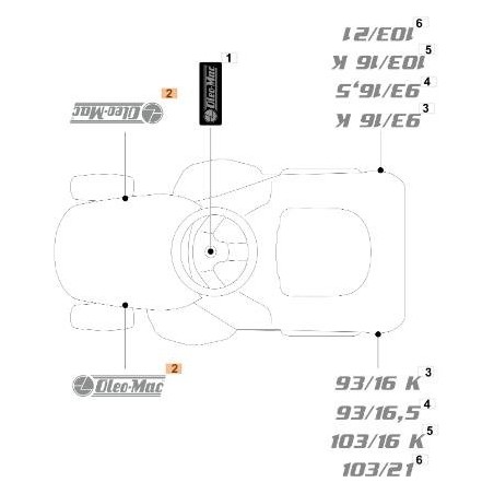 ÉTIQUETTE EMAK ORIGINALE G114371146E0 | NewgardenAgri.com