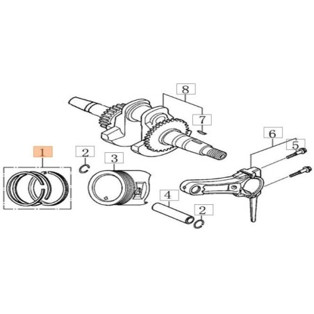 ORIGINAL EMAK PISTON RING KIT L66152109 | NewgardenAgri.com