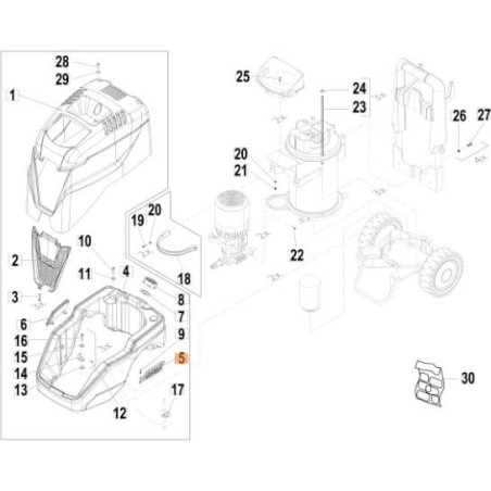 GRILLE ORIGINALE EMAK CH04020610 | NewgardenAgri.com