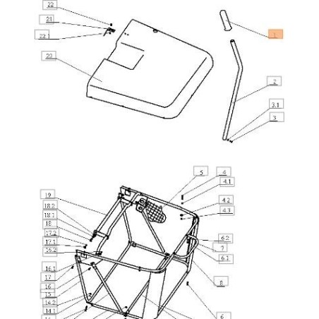 ORIGINAL EMAK HANDLE SGN532151120 | NewgardenAgri.com
