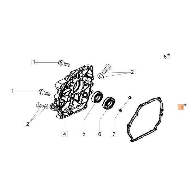 GUARNIZIONE ORIGINALE EMAK L66151175