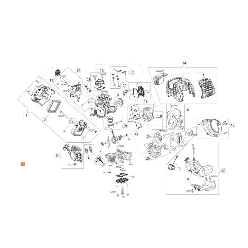 KIT DE JUNTAS ORIGINALES EMAK GZ000188