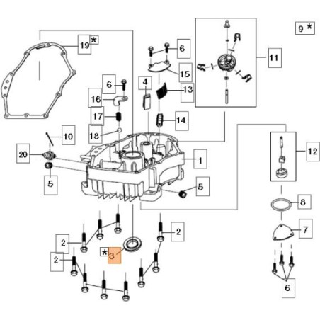 JOINT D'HUILE D'ORIGINE EMAK L66151037 | NewgardenAgri.com