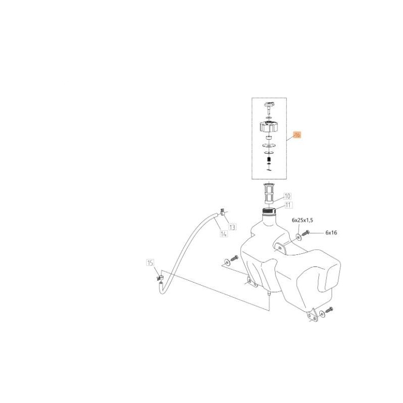 BOUCHON DE RÉSERVOIR ORIGINAL EMAK TS000013R