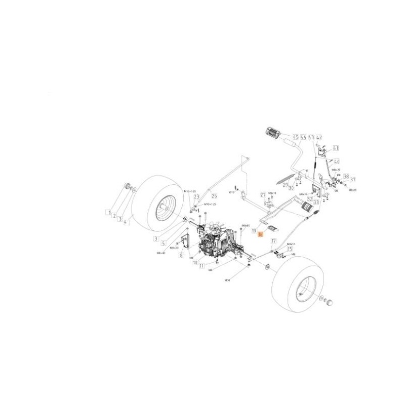 COUVERCLE DE SUPPORT ARRIÈRE EMAK ORIGINAL TS000245R