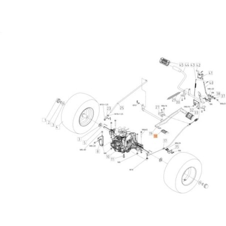 COUVERCLE DE SUPPORT ARRIÈRE EMAK ORIGINAL TS000245R | NewgardenAgri.com