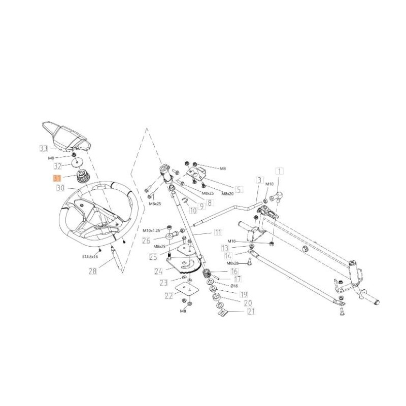 ORIGINAL EMAK LENKRADHALTERUNG TS000028R