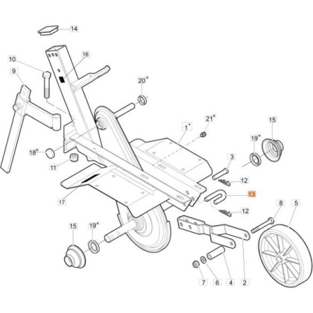 Boulon en U EMAK YF1231624 ORIGINAL | NewgardenAgri.com