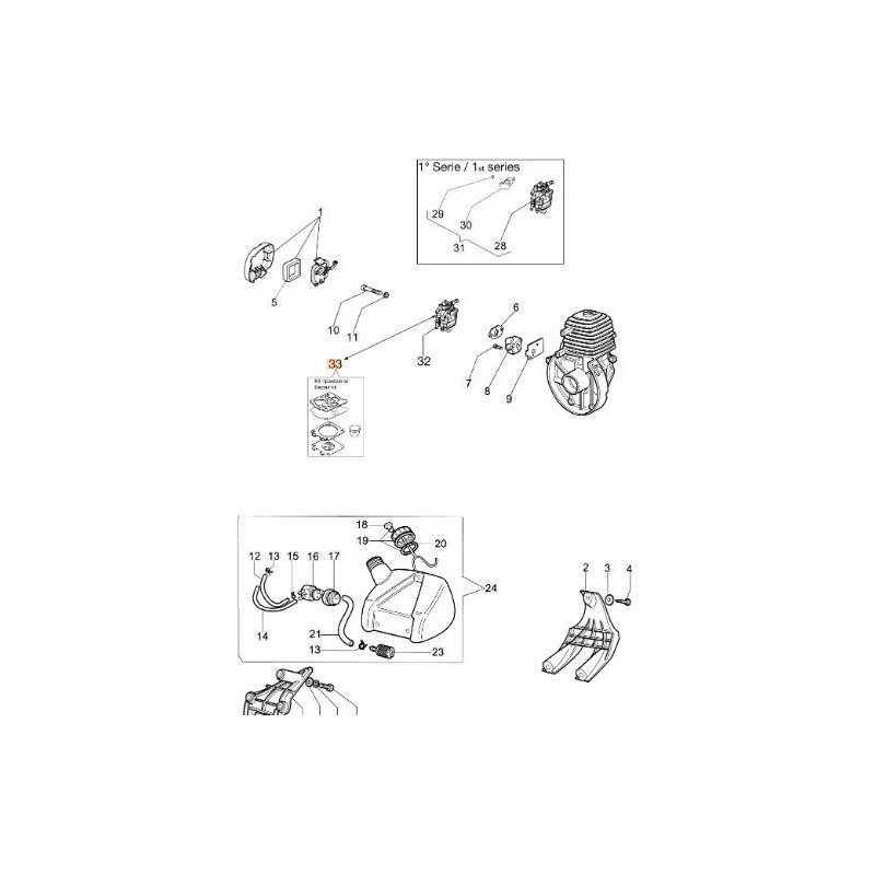 KIT GUARNIZIONI ORIGINALE EMAK 2318395R