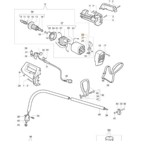 CEPILLO SCHUNK L82 F10 (MOTOR ELÉCTRICO X) ORIGINAL EMAK 011500345R | NewgardenAgri.com
