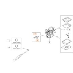 VIS DE RÉGLAGE MIN/MAX 102-3753 (C:5PZ) CARBURATEUR EMAK ORIGINAL 2318643R | NewgardenAgri.com