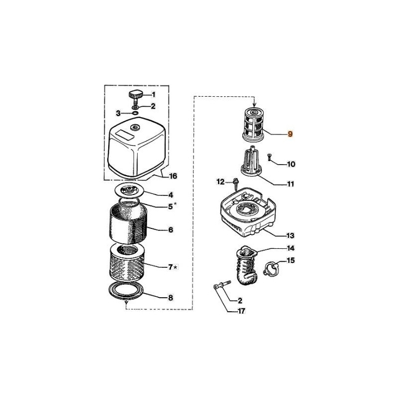 ORIGINAL EMAK AIR FILTER 018600056AR