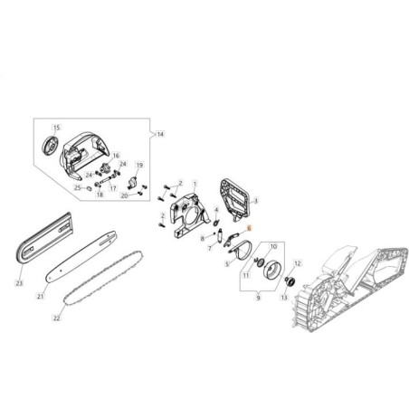 BRAKE BAND LEVERS COMPLETE ORIGINAL EMAK 54050079R | NewgardenAgri.com