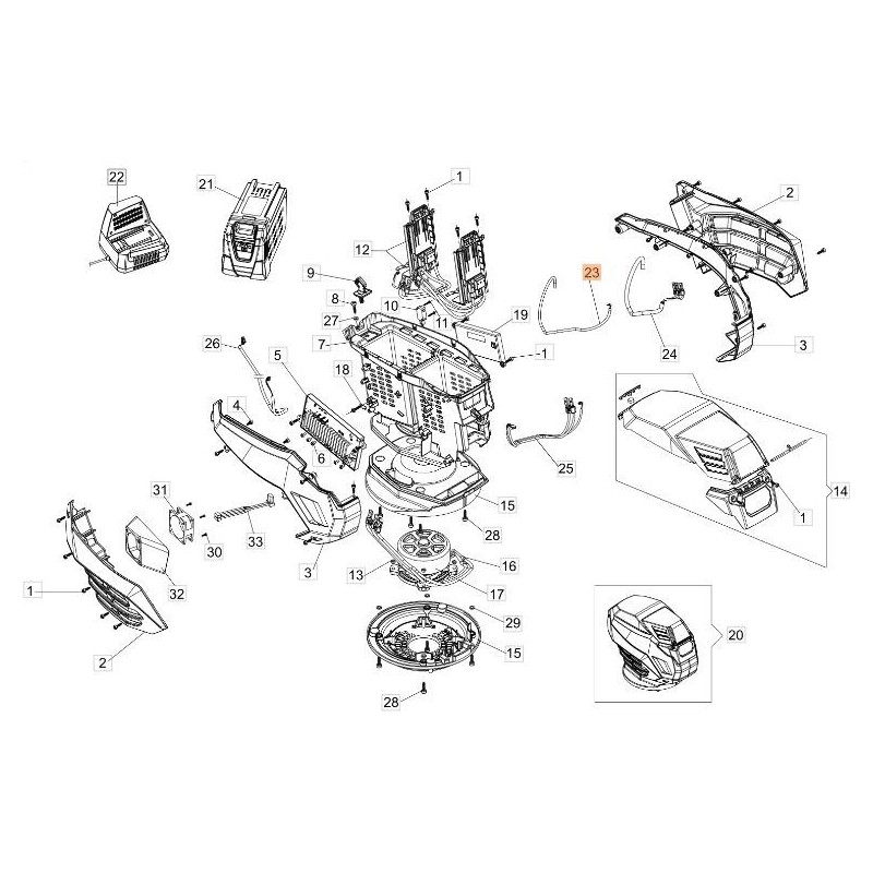 ORIGINAL EMAK TRACTION MOTOR HALL SENSOR CABLE 54350120R