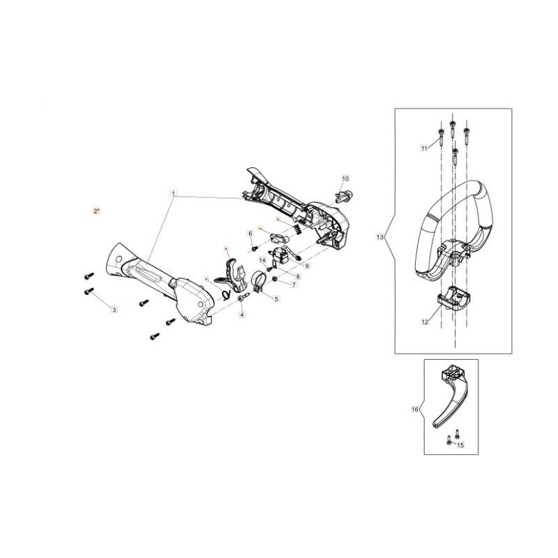 KIT LEVA ACCELERATORE ORIGINALE EMAK 54120062