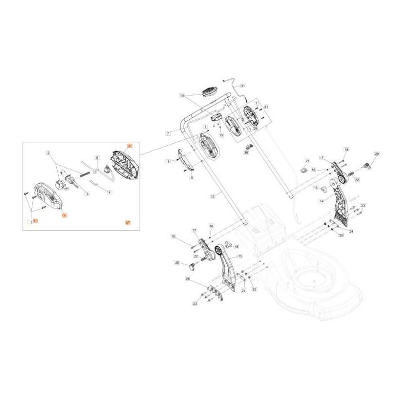 EMAK ORIGINAL 56V DRUCKSCHALTER HALBSCHALE KIT 54350183R