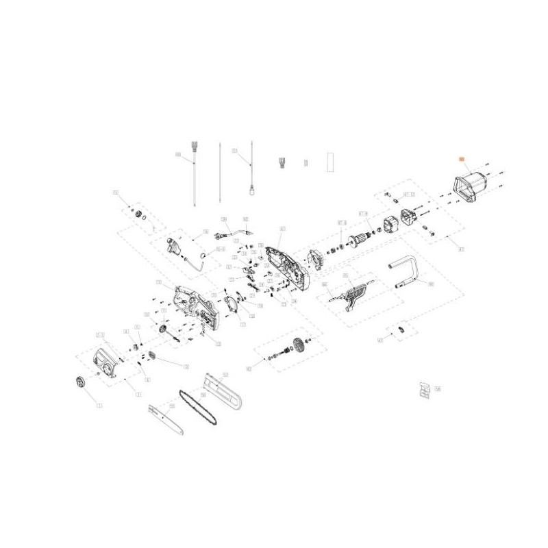 COUVERCLE ARRIÈRE DE MOTEUR EMAK D'ORIGINE YT000336R