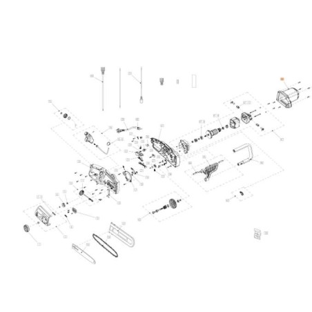 COUVERCLE ARRIÈRE DE MOTEUR EMAK D'ORIGINE YT000336R | NewgardenAgri.com