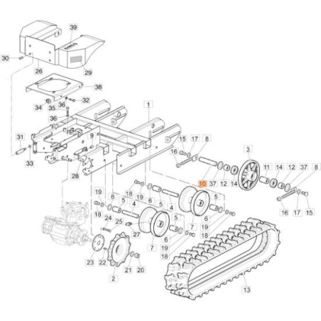 ORIGINAL EMAK WHEEL PIN YF1370015 | NewgardenAgri.com