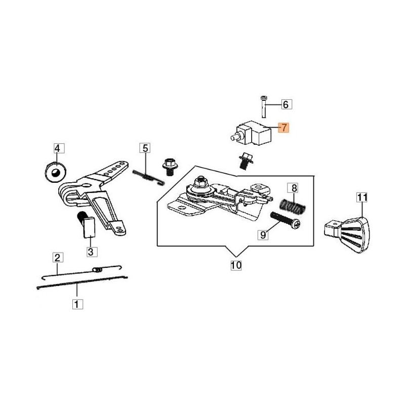 INTERRUPTEUR D'ARRÊT EMAK D'ORIGINE L66150497