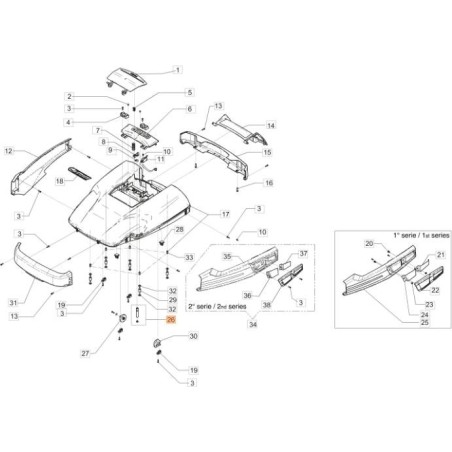 UNTERSTÜTZUNG + ORIGINALMAGNET EMAK AK454764 | NewgardenAgri.com