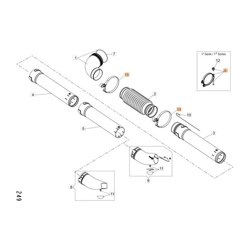 ORIGINAL EMAK CFI6905501 CLAMP