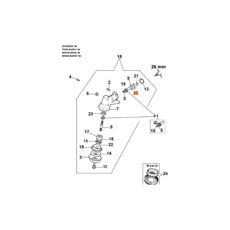 CUSCINETTO ORIGINALE EMAK 3035230R