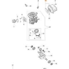 SILENCIEUX D'ORIGINE EMAK 50230098R | NewgardenAgri.com