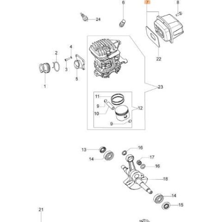 ORIGINAL EMAK SCHALLDÄMPFER 50230098R | NewgardenAgri.com